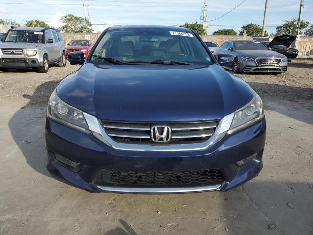 1HGCR2F89EA159999 - 2014 HONDA ACCORD EXL BLUE photo 5