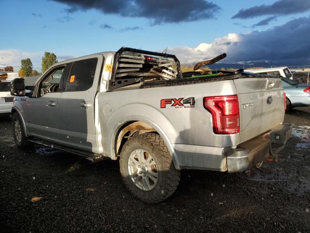 1FTEW1EG5FKF07229 - 2015 FORD F150 SUPERCREW SILVER photo 2