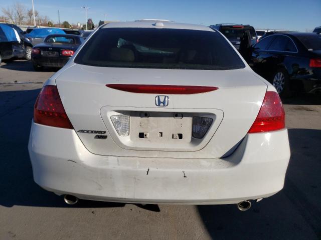 1HGCM66567A043979 - 2007 HONDA ACCORD EX WHITE photo 6