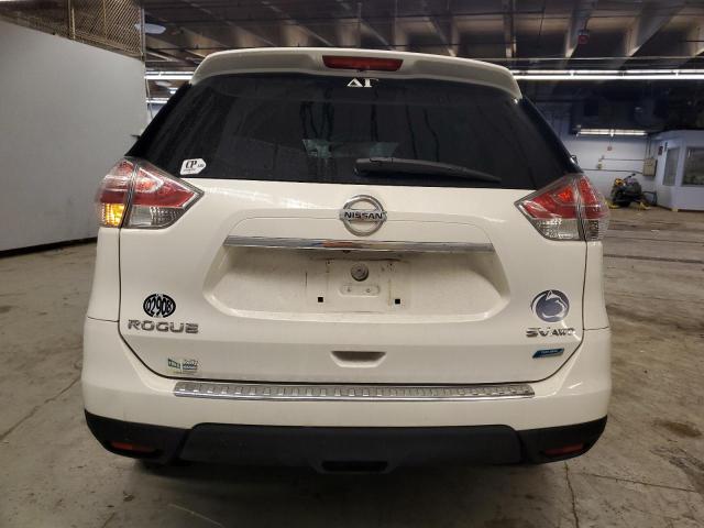 5N1AT2MV0EC863489 - 2014 NISSAN ROGUE S WHITE photo 6