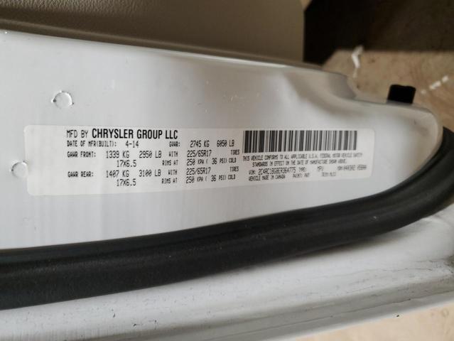 2C4RC1BG8ER364775 - 2014 CHRYSLER TOWN & COU TOURING თეთრი ფოტო 13