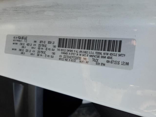 3C6TRVAG7FE520795 - 2015 RAM PROMASTER 1500 STANDARD WHITE photo 13