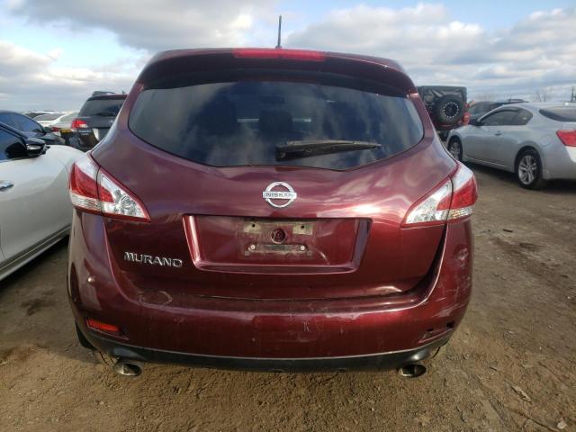 JN8AZ1MU6BW063377 - 2011 NISSAN MURANO S MAROON photo 6