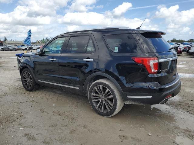 1FM5K8HT6JGB75242 - 2018 FORD EXPLORER PLATINUM BLACK photo 2