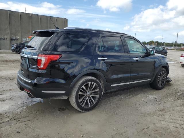 1FM5K8HT6JGB75242 - 2018 FORD EXPLORER PLATINUM BLACK photo 3