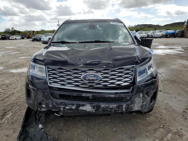 1FM5K8HT6JGB75242 - 2018 FORD EXPLORER PLATINUM BLACK photo 5