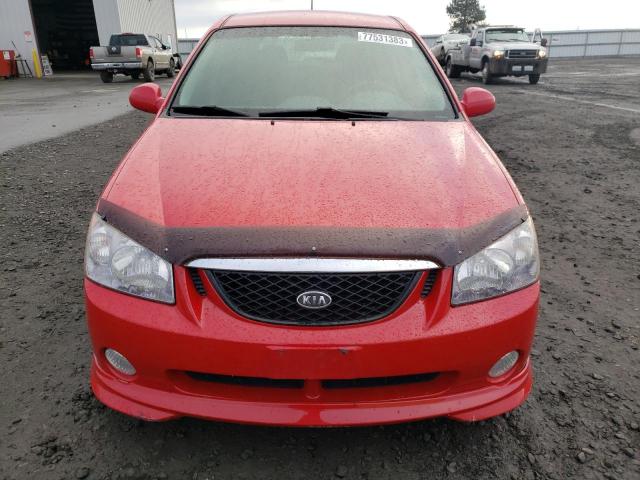 KNAFE161665239319 - 2006 KIA SPECTRA5 RED photo 5