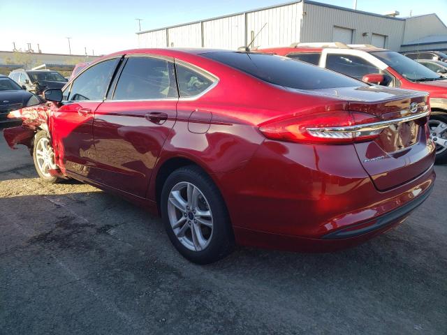 3FA6P0HD1JR260718 - 2018 FORD FUSION SE RED photo 2