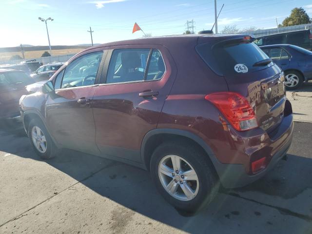 3GNCJNSB1HL163350 - 2017 CHEVROLET TRAX LS MAROON photo 2