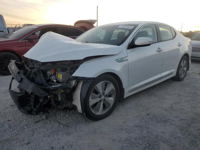 KNAGN4AD0G5098367 - 2016 KIA OPTIMA HYBRID WHITE photo 1