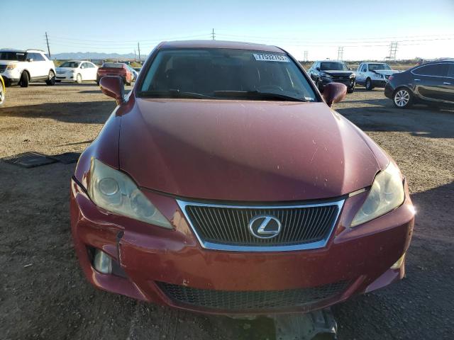 JTHBK262965001407 - 2006 LEXUS IS 250 RED photo 5