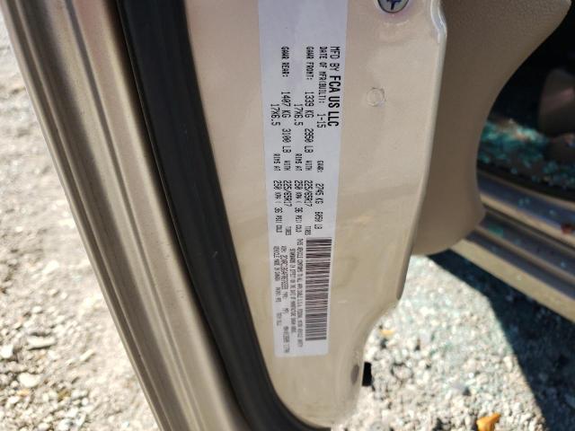 2C4RC1BG4FR676559 - 2015 CHRYSLER TOWN & COU TOURING TAN photo 13