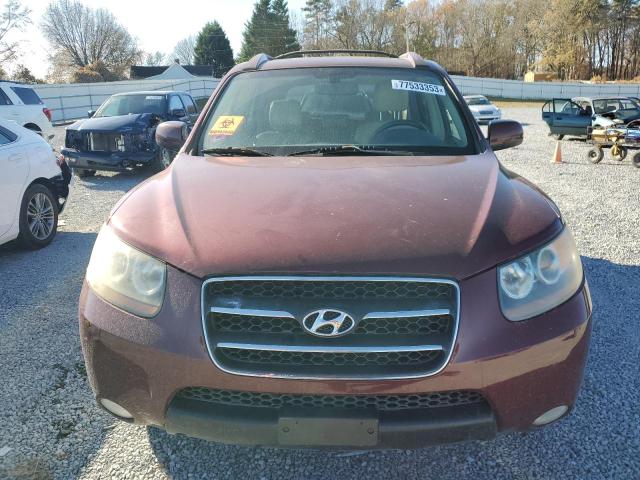 5NMSH13E97H038030 - 2007 HYUNDAI SANTA FE SE BURGUNDY photo 5