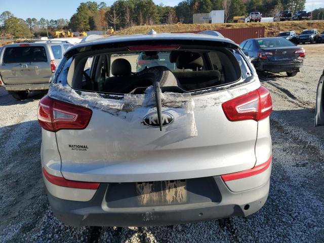 KNDPB3A20D7448665 - 2013 KIA SPORTAGE BASE SILVER photo 6