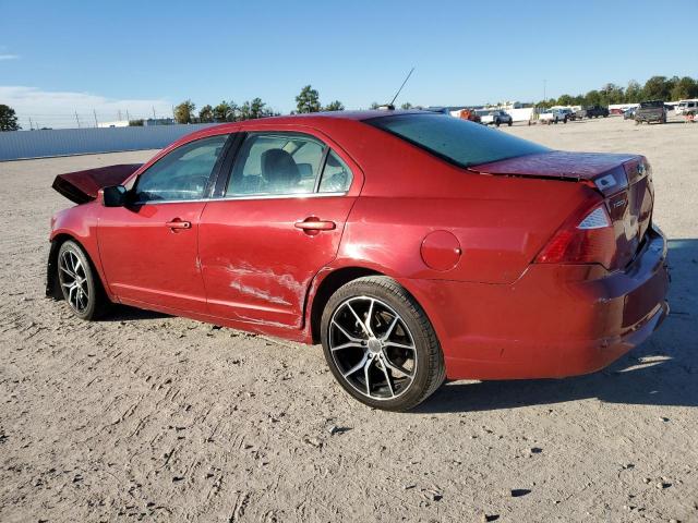 3FAHP0HA2AR216838 - 2010 FORD FUSION SE RED photo 2