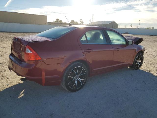 3FAHP0HA2AR216838 - 2010 FORD FUSION SE RED photo 3