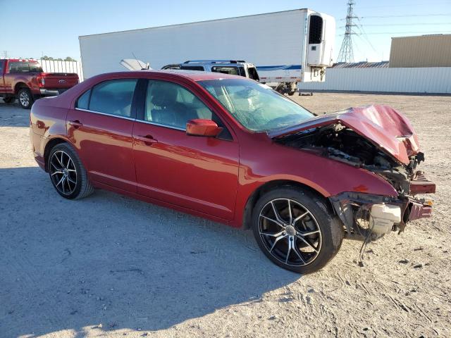 3FAHP0HA2AR216838 - 2010 FORD FUSION SE RED photo 4