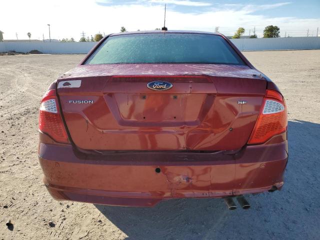 3FAHP0HA2AR216838 - 2010 FORD FUSION SE RED photo 6