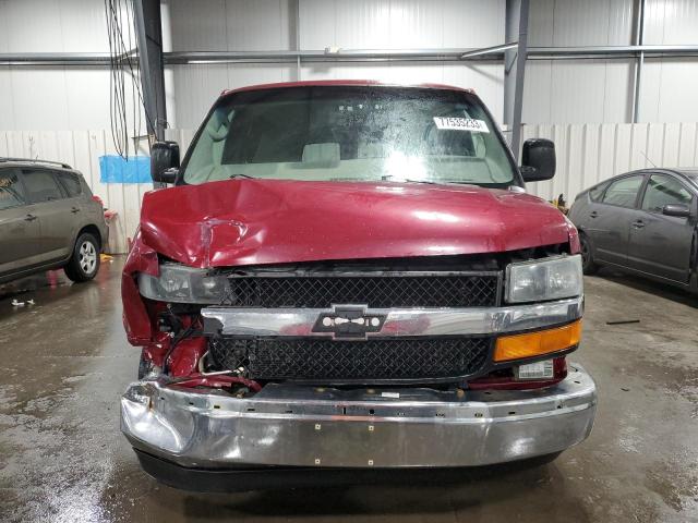 1GNFG15T571134142 - 2007 CHEVROLET EXPRESS G1 MAROON photo 5