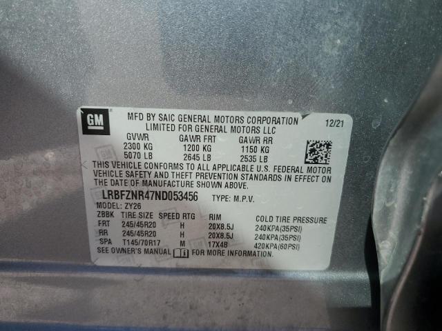 LRBFZNR47ND053456 - 2022 BUICK ENVISION ESSENCE ვერცხლისფერი ფოტო 13