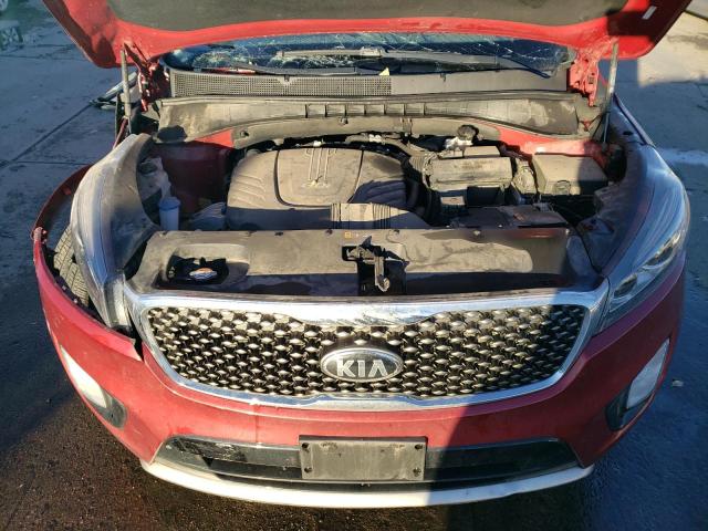 5XYPKDA55HG320785 - 2017 KIA SORENTO SX RED photo 12