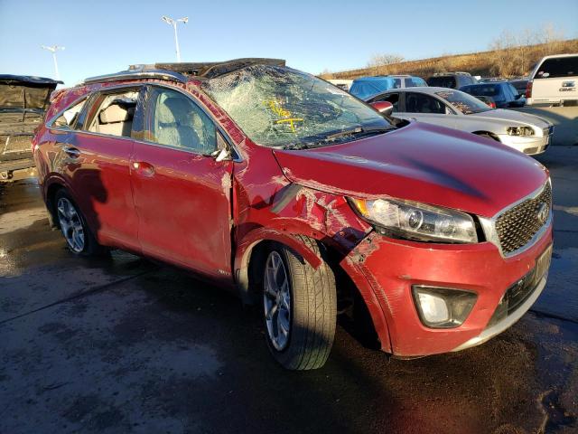 5XYPKDA55HG320785 - 2017 KIA SORENTO SX RED photo 4