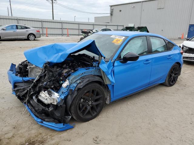 19XFL2H83NE014481 - 2022 HONDA CIVIC SPORT BLUE photo 1