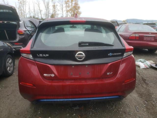 1N4AZ1CP9JC305415 - 2018 NISSAN LEAF S RED photo 6