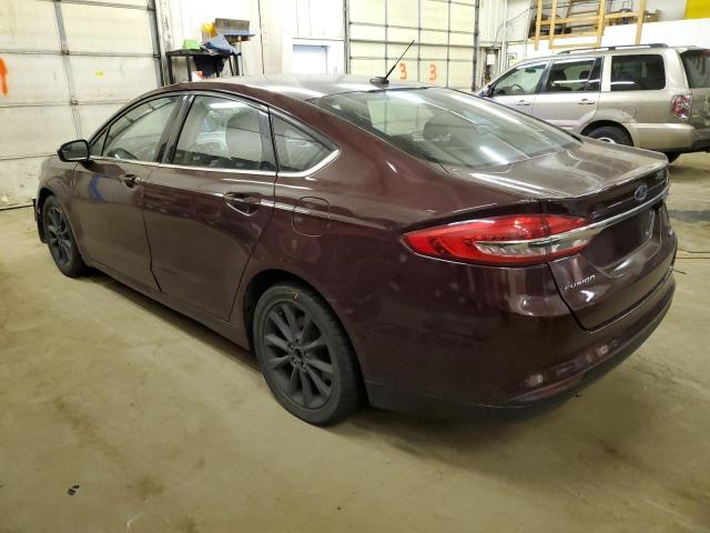 3FA6P0HDXHR353554 - 2017 FORD FUSION SE MAROON photo 2