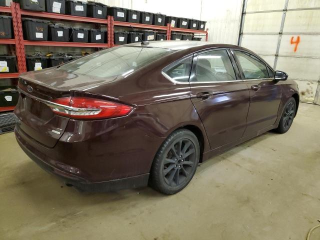 3FA6P0HDXHR353554 - 2017 FORD FUSION SE MAROON photo 3