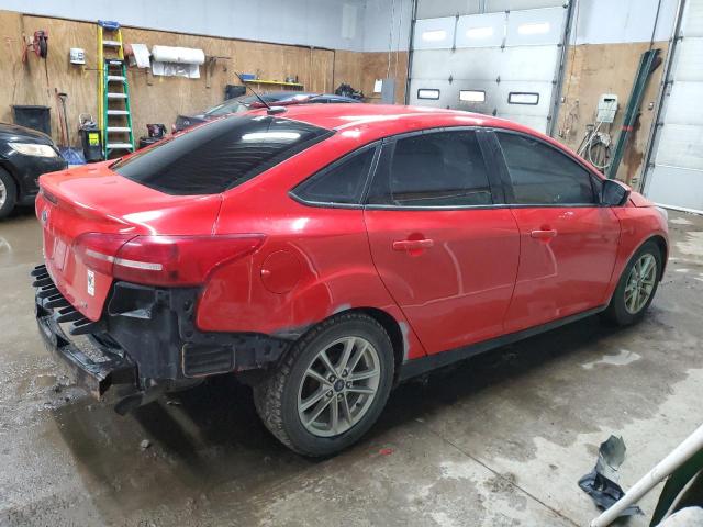 1FADP3F26HL233114 - 2017 FORD FOCUS SE RED photo 3