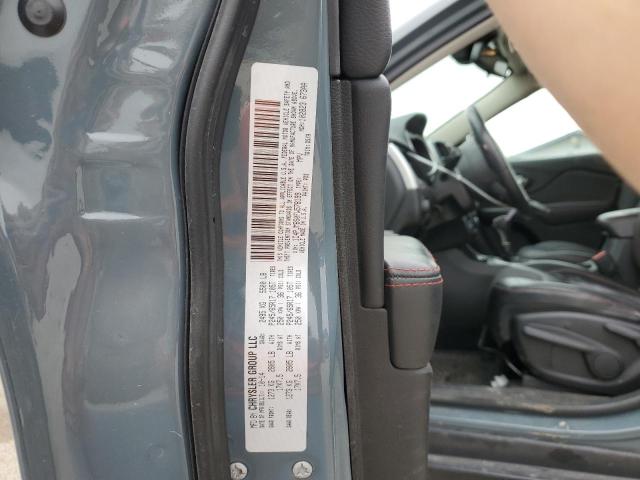 1C4PJMBS0FW578199 - 2015 JEEP CHEROKEE TRAILHAWK GRAY photo 12