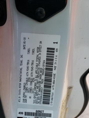 5TFRX5GNXJX109317 - 2018 TOYOTA TACOMA ACCESS CAB Ақ фото 13