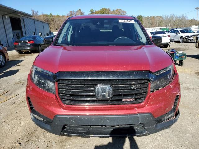 5FPYK3F15NB010375 - 2022 HONDA RIDGELINE SPORT RED photo 5