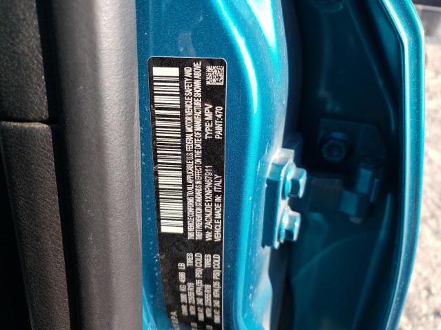 ZACNJDE1XNPN67911 - 2022 JEEP RENEGADE ALTITUDE TURQUOISE photo 12