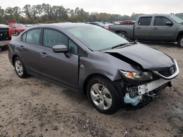 19XFB2F51EE242054 - 2014 HONDA CIVIC LX GRAY photo 4