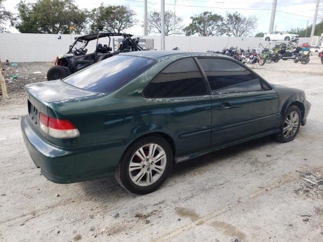 1HGEJ6124XL015570 - 1999 HONDA CIVIC DX GREEN photo 3