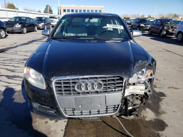 WAUGL78E67A031639 - 2007 AUDI NEW S4 QUATTRO BLACK photo 5