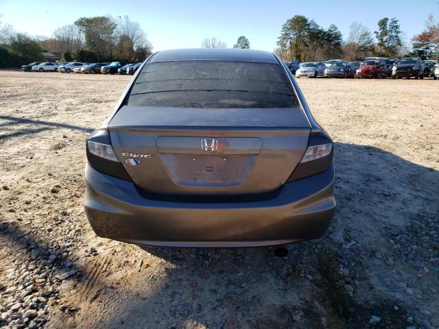 19XFB2F50CE082407 - 2012 HONDA CIVIC LX GRAY photo 6