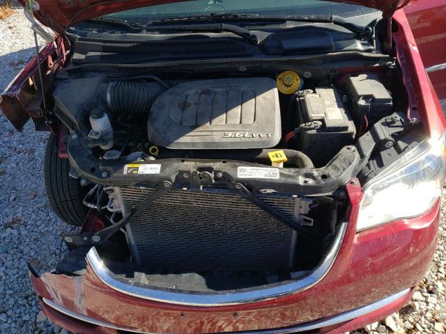 2C4RC1BG1GR261037 - 2016 CHRYSLER TOWN & COU TOURING BURGUNDY photo 12