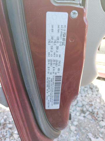 2C4RC1BG1GR261037 - 2016 CHRYSLER TOWN & COU TOURING BURGUNDY photo 13