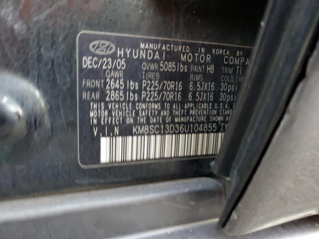 KM8SC13D36U104855 - 2006 HYUNDAI SANTA FE GLS GREEN photo 13