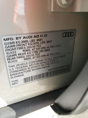 WA1VXBF73PD011881 - 2023 AUDI Q7 PRESTIGE SILVER photo 14