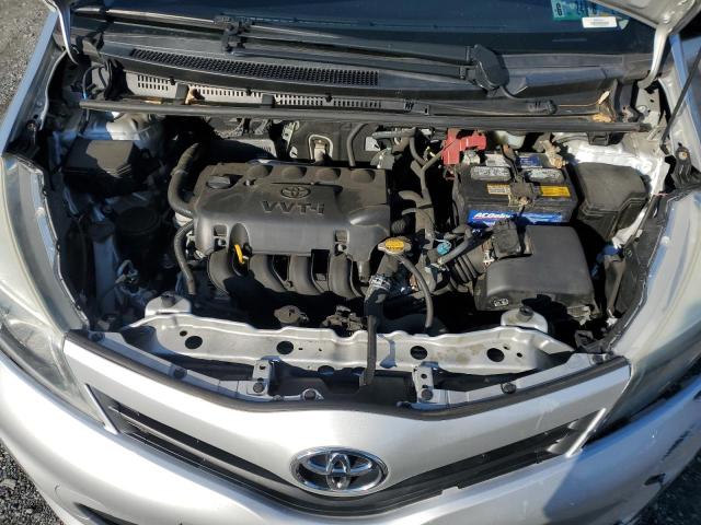 JTDKTUD35ED576128 - 2014 TOYOTA YARIS SILVER photo 11