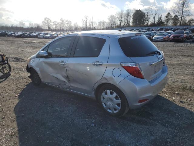 JTDKTUD35ED576128 - 2014 TOYOTA YARIS SILVER photo 2