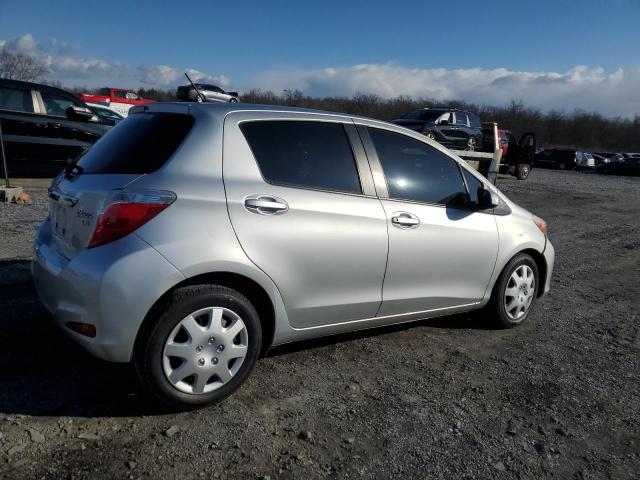 JTDKTUD35ED576128 - 2014 TOYOTA YARIS SILVER photo 3