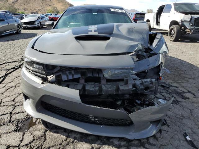 2C3CDXGJ0KH579356 - 2019 DODGE CHARGER SCAT PACK GRAY photo 5