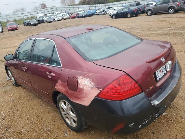 1HGCM56886A100945 - 2006 HONDA ACCORD EX MAROON photo 2