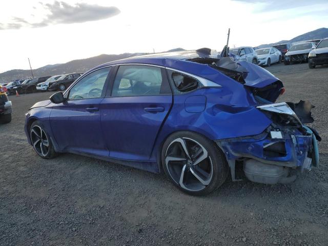 1HGCV2F34MA019244 - 2021 HONDA ACCORD SPORT BLUE photo 2