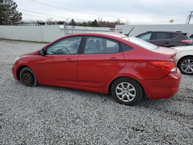 KMHCT4AE2DU279371 - 2013 HYUNDAI ACCENT GLS RED photo 2